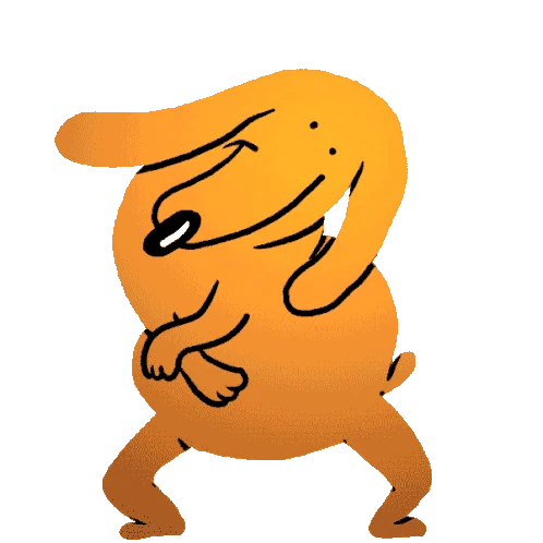 The little dog, still dancing